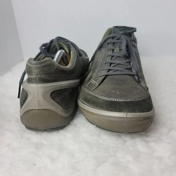 ECCO Biom Grip II Mens Size 11 US 44 EUR Outdoor Active Wear Shoes Olive Leather