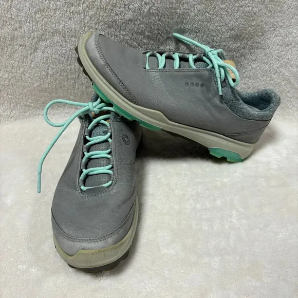 Ecco BIOM Hybrid 3 GTX Spikeless Golf Shoes Womens US 7 EU 38 Goretex Grey