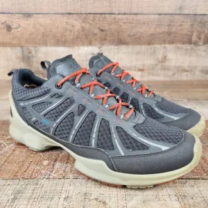 Ecco Biom Performance Terrain Men US 8/8.5 EU 42 Gray Mesh Leather Sneaker Shoes