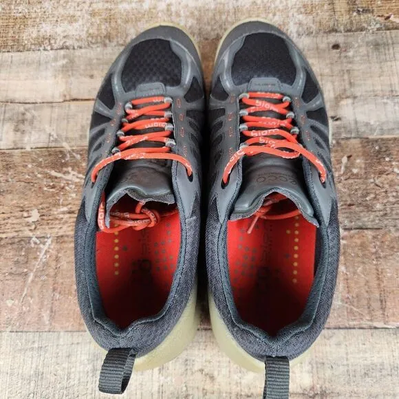 Ecco Biom Performance Terrain Men US 8/8.5 EU 42 Gray Mesh Leather Sneaker Shoes