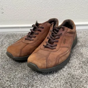 Ecco Howell Comfort Shoes Men's EU 43 / US 9 - 9.5 Sneakers Brown Nubuck Leather