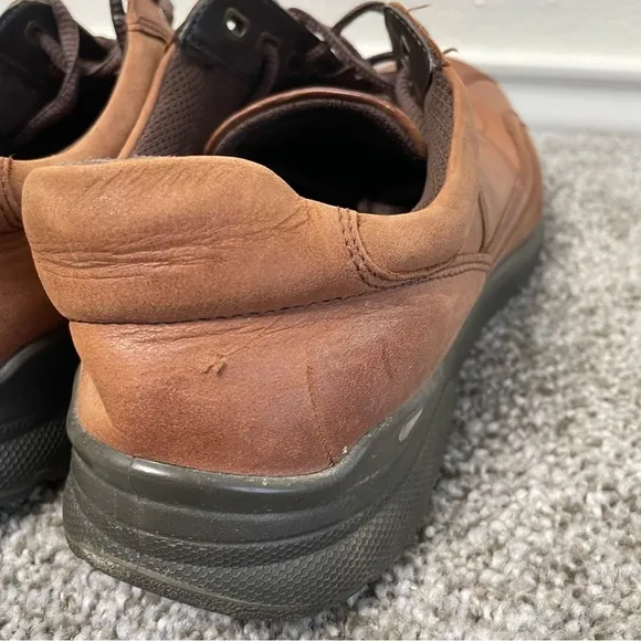 Ecco Howell Comfort Shoes Men's EU 43 / US 9 - 9.5 Sneakers Brown Nubuck Leather