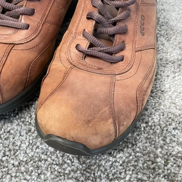 Ecco Howell Comfort Shoes Men's EU 43 / US 9 - 9.5 Sneakers Brown Nubuck Leather