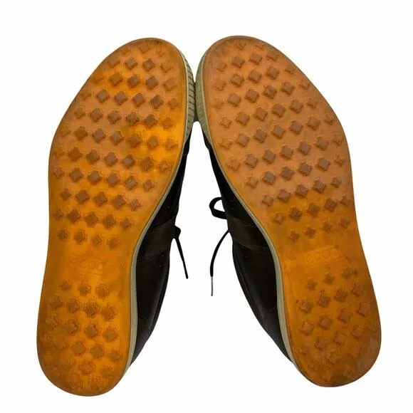 Ecco Men's Street Premiere Brown Leather Shoes Sneakers EU 46 US 12-12.5