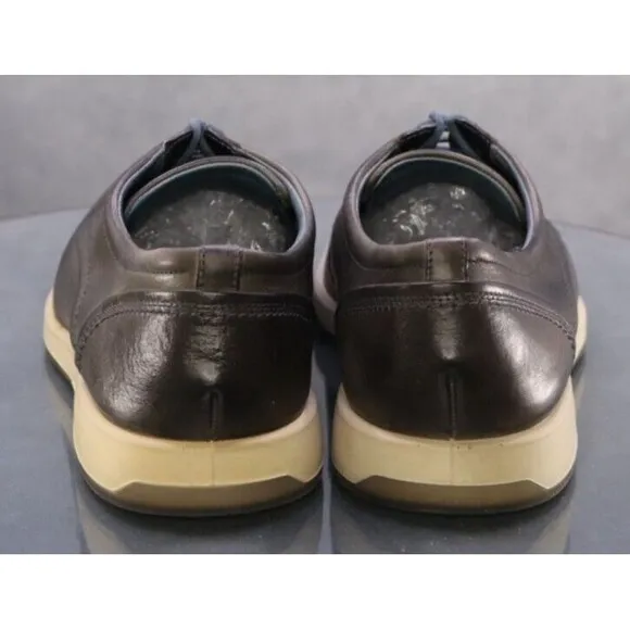 ECCO Men's Trainers Comfort Dress Shoes Size EU 44 US 10-10.5 Leather Gray