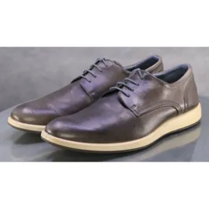 ECCO Men's Trainers Comfort Dress Shoes Size EU 44 US 10-10.5 Leather Gray