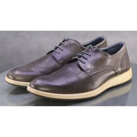 ECCO Men's Trainers Comfort Dress Shoes Size EU 44 US 10-10.5 Leather Gray