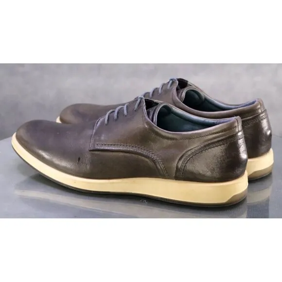 ECCO Men's Trainers Comfort Dress Shoes Size EU 44 US 10-10.5 Leather Gray