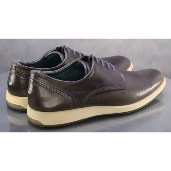 ECCO Men's Trainers Comfort Dress Shoes Size EU 44 US 10-10.5 Leather Gray