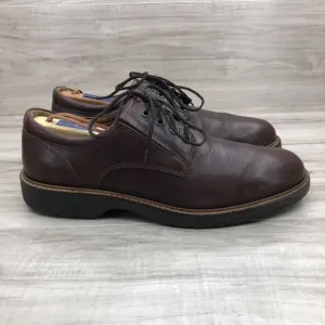 Ecco Shoes Mens 8 Brown Leather Derby Oxford Lace Up