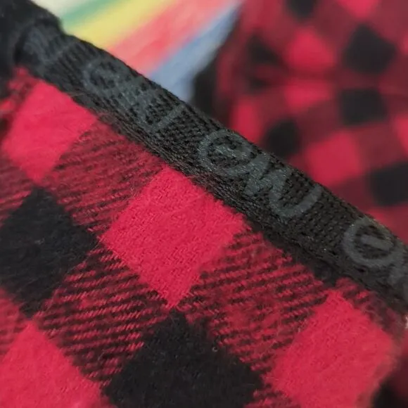 Emu Australia boys red and black checkered plaid lumberjack boots size 1