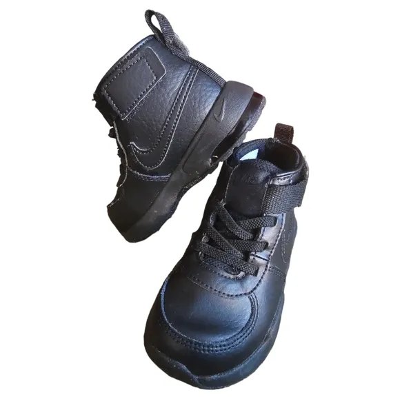 EUC Nike Air Max Goaterra 2.0 Boot Shoes DC9514-001 Black Kid Toddler | Size: 7C