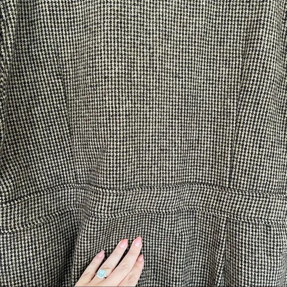 EUC Woolrich Woman Houndstooth Vintage Tweed Preppy Coat L