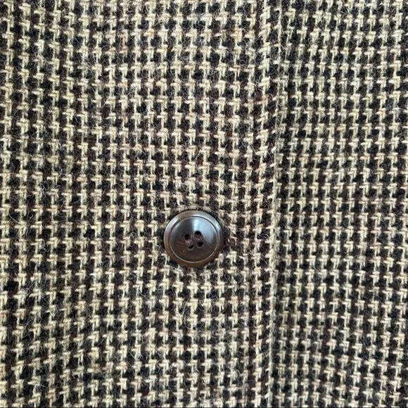 EUC Woolrich Woman Houndstooth Vintage Tweed Preppy Coat L