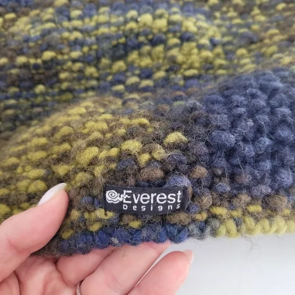 Everest design wool chunky knit thick warm Cozy mini skirt pull on small medium