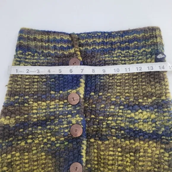 Everest design wool chunky knit thick warm Cozy mini skirt pull on small medium