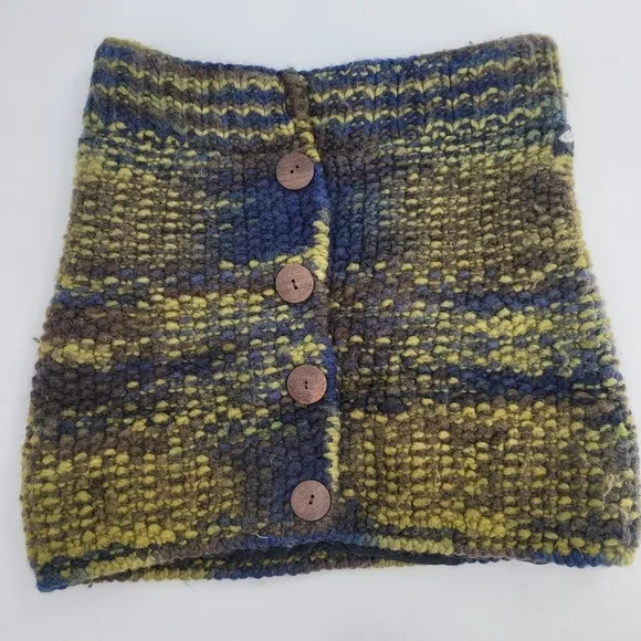 Everest design wool chunky knit thick warm Cozy mini skirt pull on small medium