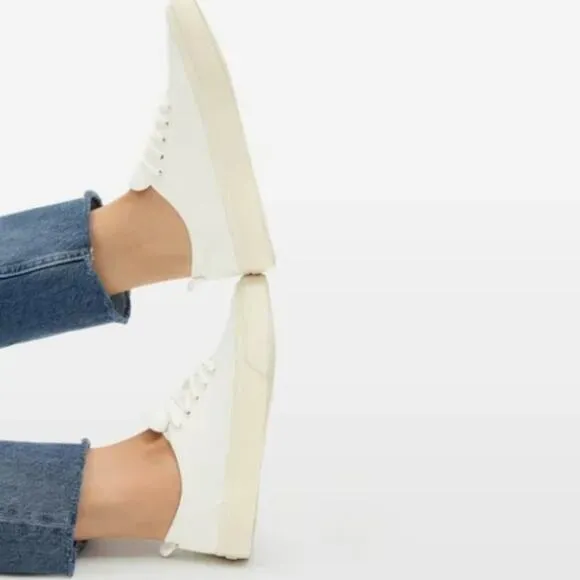 EVERLANE Sneaker Unisex W12/M10 Canvas Organic Timeless Academia Clueless Retro
