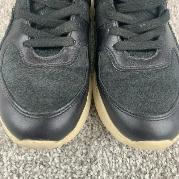 Everlane The Trainer Leather Sneakers Womens Size 11 Black Athletic Shoes