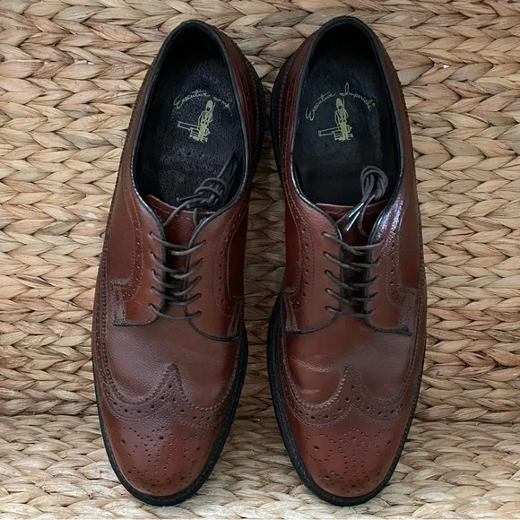 Executive Imperials‎ Brown Leather Wingtip Shoes