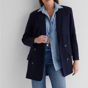 Faux Wool Double Breasted Oversized Coat express NWT women’s size Large