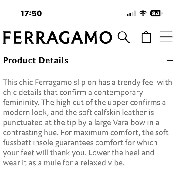Ferragamo Vara bow ballet flat