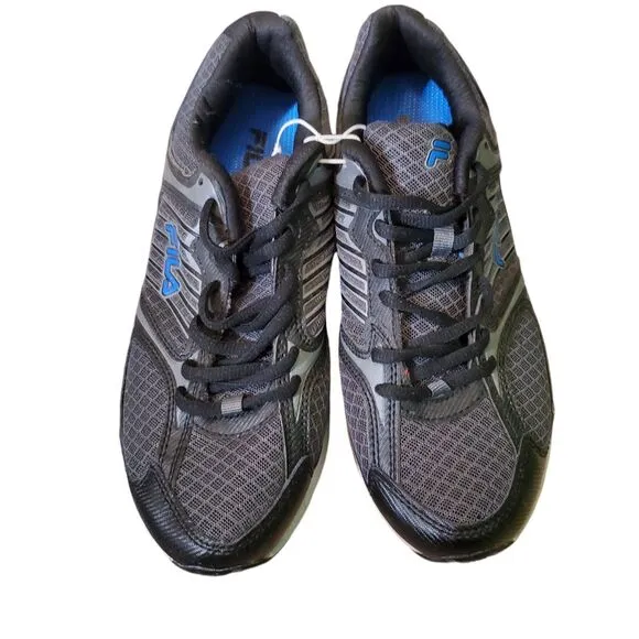 FILA Interstellar 2 Running Sneakers Low Top Sneakers Shoes Black Sz 11 NEW