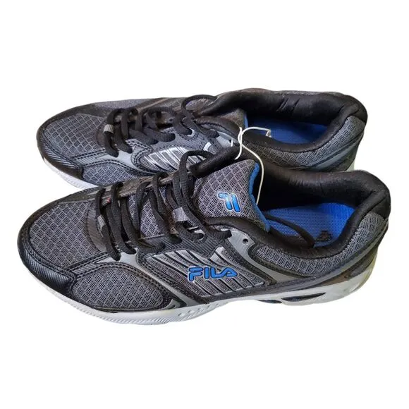 FILA Interstellar 2 Running Sneakers Low Top Sneakers Shoes Black Sz 11 NEW