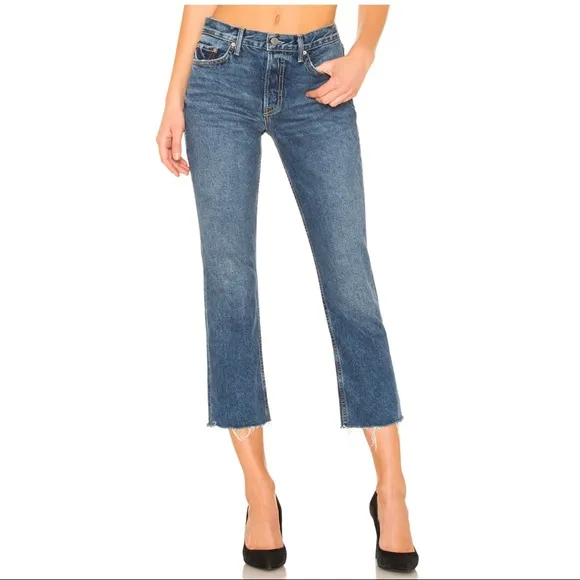 ❗️FINAL❗️ 🆕 GRLFRND Tatum Mid-Rise Crop Jeans 30 🔴
