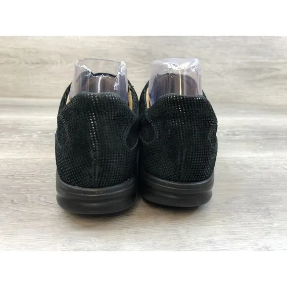 Finn Comfort Ikebukuro 6309513 Women 7.5 Black Houndstooth Leather Oxford Shoes
