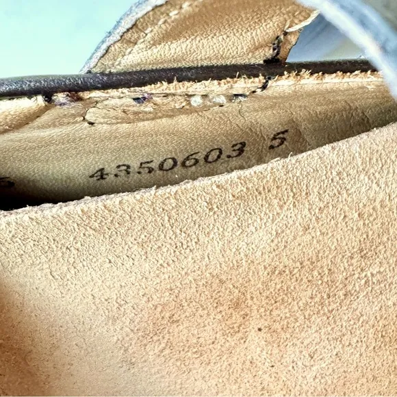 Finn Comfort Sacramento Mary Jane Shoes Brown Metallic Velcro Hippie UK 6W US 8W
