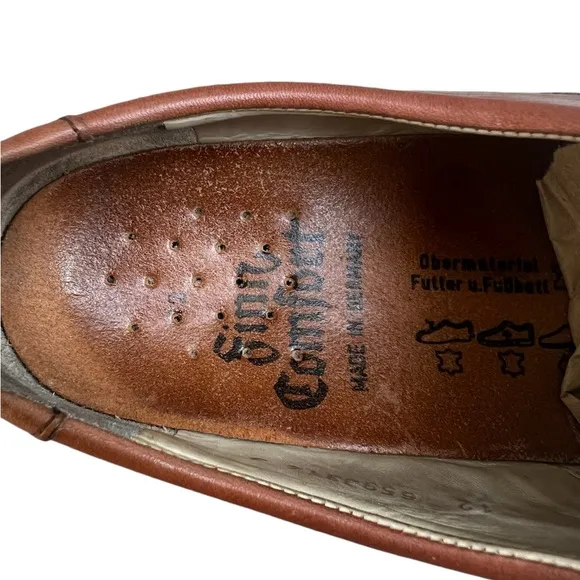 Finn Made in Germany Leather Lizard print Men’s Comfort Lace Shoes. Sz.12