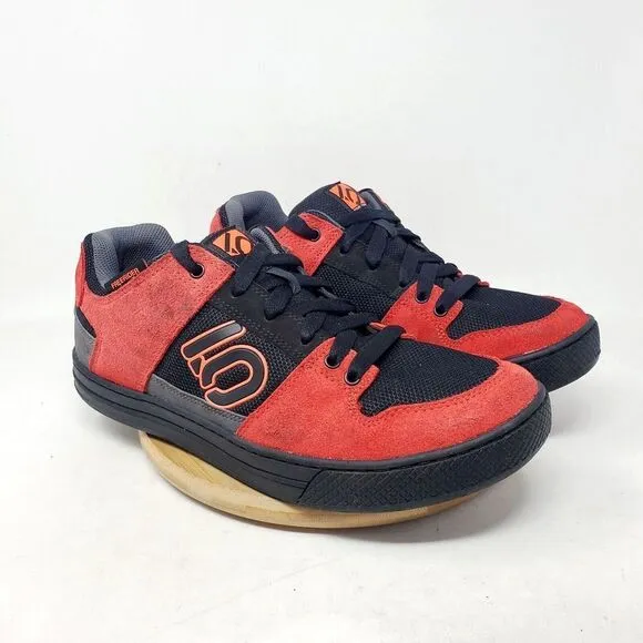 Five Ten Freerider Shoes Mens 12 Downhill MTB BMX Stealth Black Red Low Sneakers