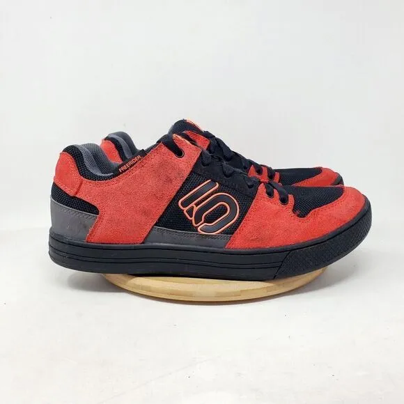 Five Ten Freerider Shoes Mens 12 Downhill MTB BMX Stealth Black Red Low Sneakers