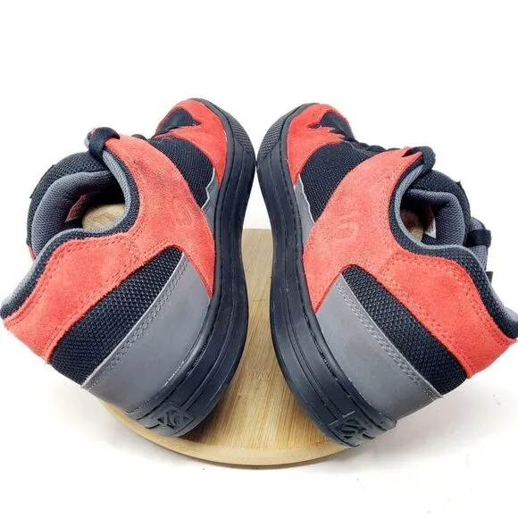 Five Ten Freerider Shoes Mens 12 Downhill MTB BMX Stealth Black Red Low Sneakers