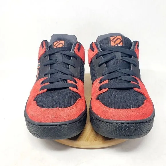 Five Ten Freerider Shoes Mens 12 Downhill MTB BMX Stealth Black Red Low Sneakers