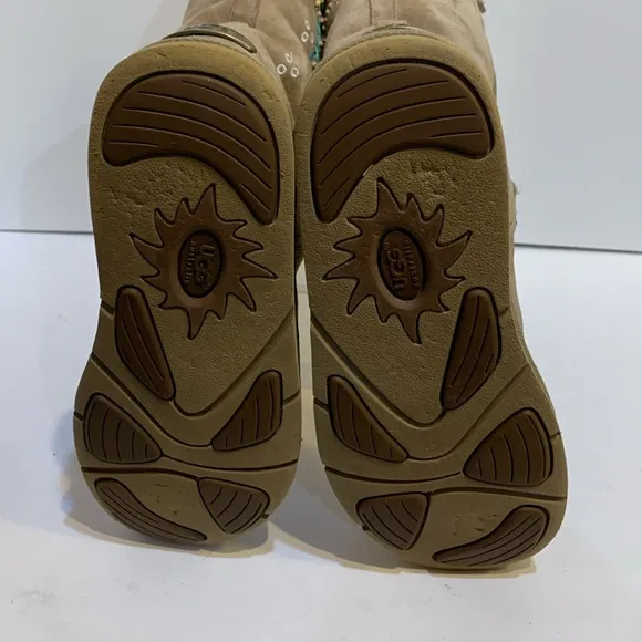 Floral Ugg Tall boot rare tan browns 5193
