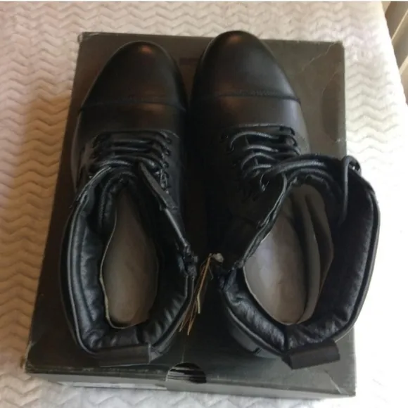 Floyd Men's Black 3M Thinsulate Isolant Waterproof Work Boots Size 9.5 Zip Up