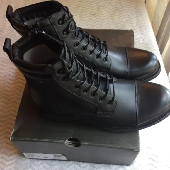 Floyd Men's Black 3M Thinsulate Isolant Waterproof Work Boots Size 9.5 Zip Up