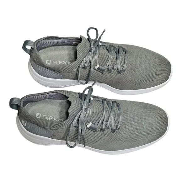 FootJoy FJ Flex XP Golf Spikeless Shoes 56273 Grey Men's 10 M Sneakers