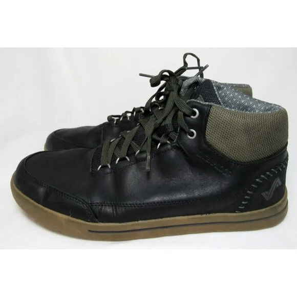 Forsake Phill Mid Black Leather Waterproof Chukka Boots Size 9 EUC