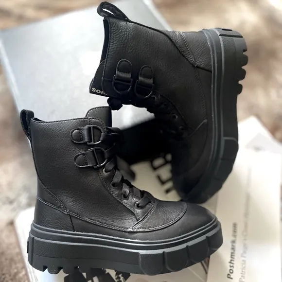 Free People x Sorel Caribou X Lace Up Boots