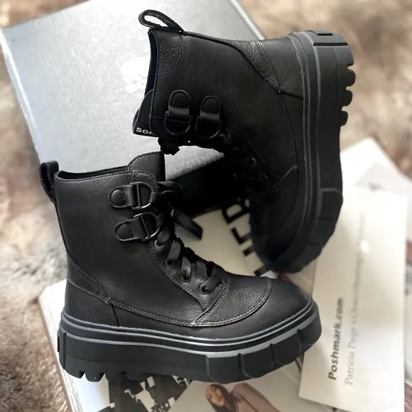 Free People x Sorel Caribou X Lace Up Boots