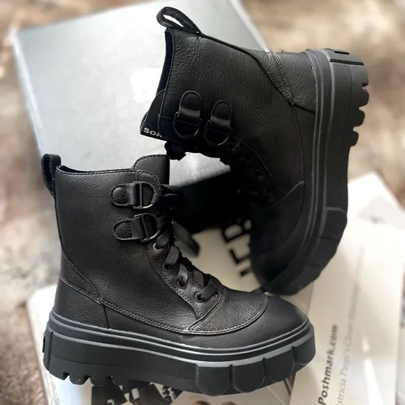 Free People x Sorel Caribou X Lace Up Boots