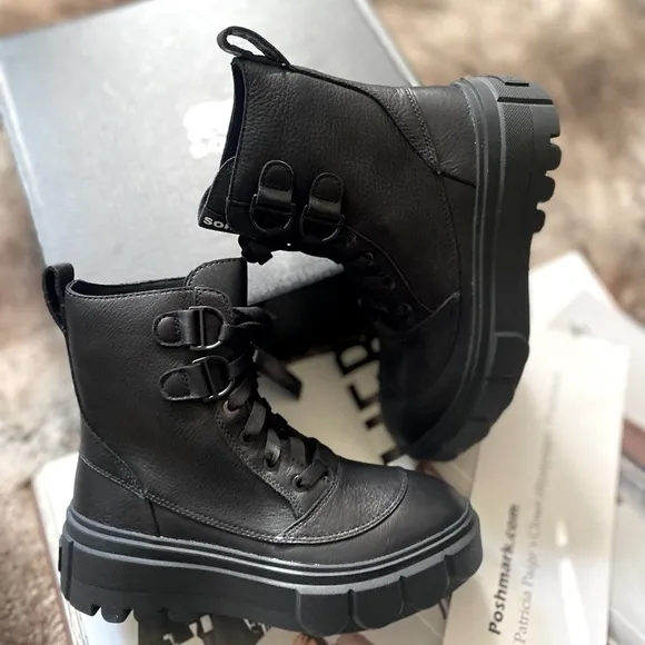 Free People x Sorel Caribou X Lace Up Boots