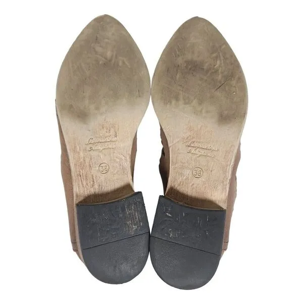 FREE PEOPLE Women's Lost Valley EU38 US7,5 Leather Cutout Booties Shoes