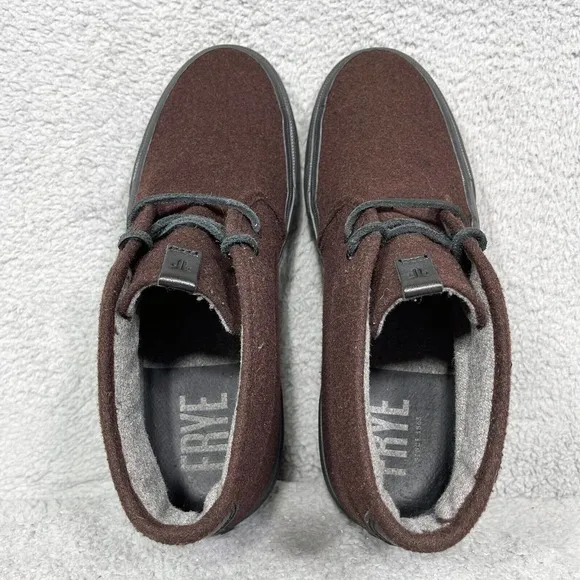 Frye Ludlow Mens Size 11 Lace Up Chukka Boots Sneakers Brown Wool 3480365-WIN