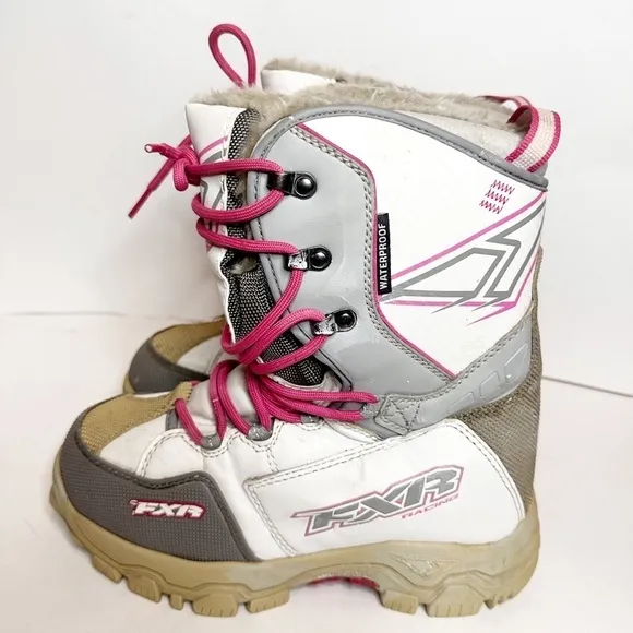 FXR X-CROSS Unisex Black Racing Snowmobile Winter Boots Sz 8 Mens / 10 Womens