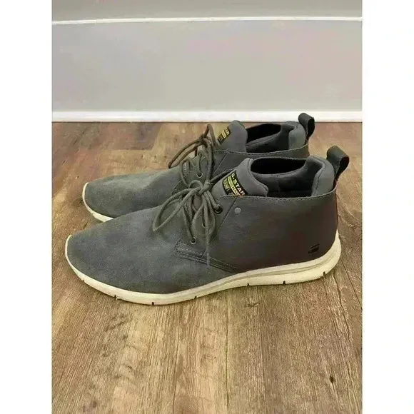 G-Star Raw Men's Hi-Top Suede Dark Gray Sneakers Size 12 Chukka Shoes