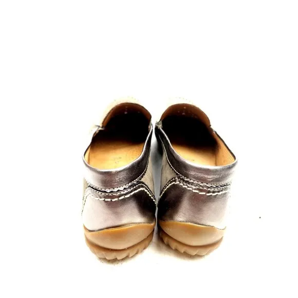 Gabor Shoes Womens UK 5.5 US 8 Comfort Soft Moccasin Loafer Taupe Perforated